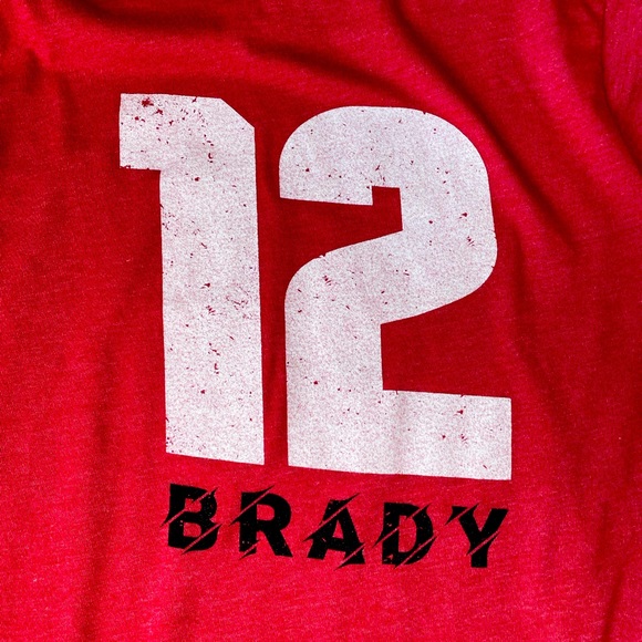 Fanatics Large Tom Brady 12 Superbowl 54 hoodie short sleeve tee Buccaneers - Picture 3 of 7